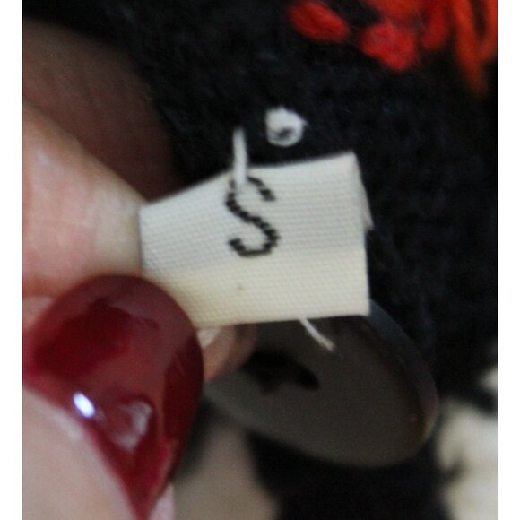 VTG Marisa Cristina Halloween Pumpkin Cardigan Sweater Diamonds Size Small - Picture 9 of 9